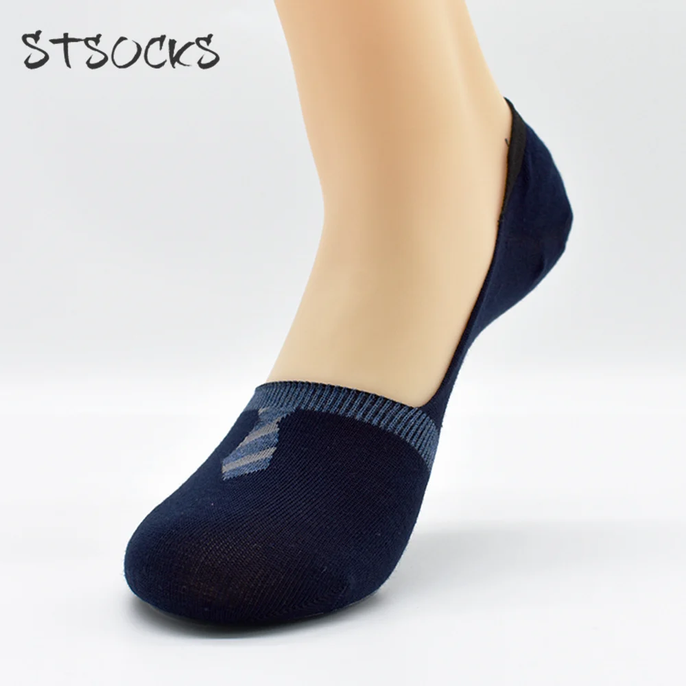 Solid Color Ankle Socks Length No Show Invisible Low Cut Men Socks