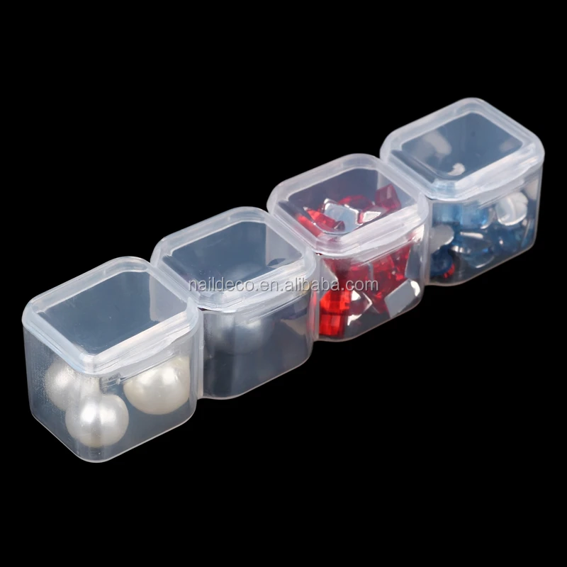 32Slots Empty Gems storage box acrylic case Nail art box