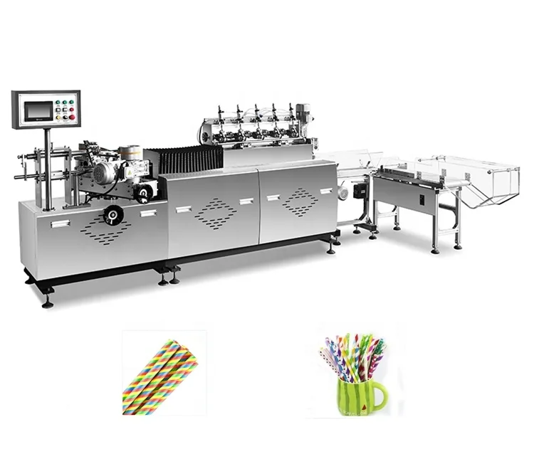 Полностью автоматическая машина для производства одноразовой бумаги, питьевой соломы, 3 слоя, 4,7-12 мм