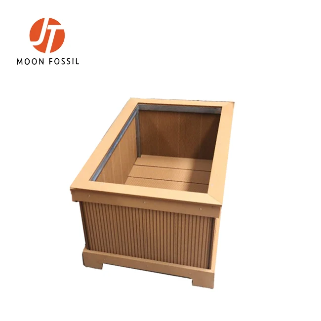 MOON FOSSIL MFT26  Wood Plastic Composite WPC Flower Pot / Flower Planter for Decoration