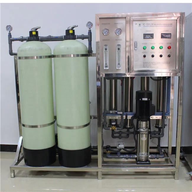 Commercial 1000LPH Water Filter Plant Desalination Water Purification Machine Reverse Osmosis System Hot Sale