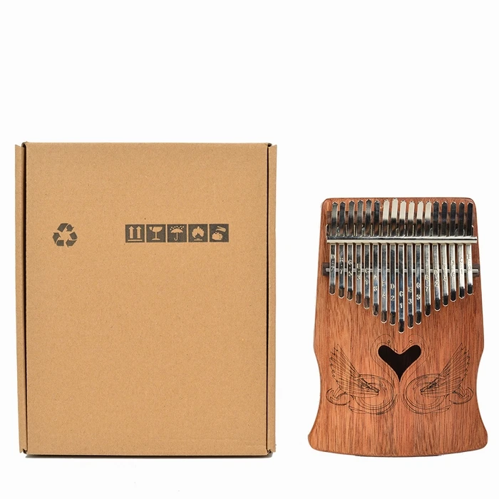 China 17 Keys Solid Wood Musical Instrument Kalimba