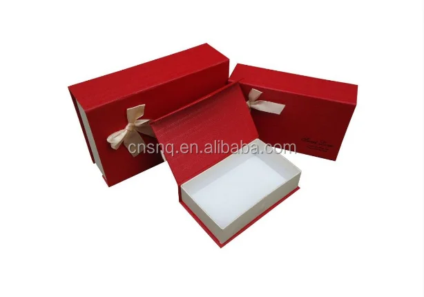 
S&Q Leatherette Paper Gift Box for Luxury Jewelry and Watch Packaging 