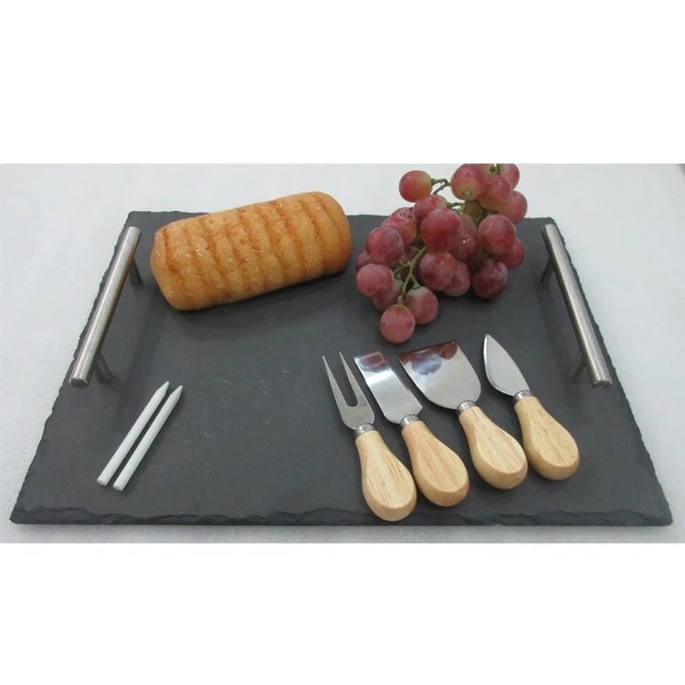 2021 Wholesale New Natural Black Slate Cheese Board