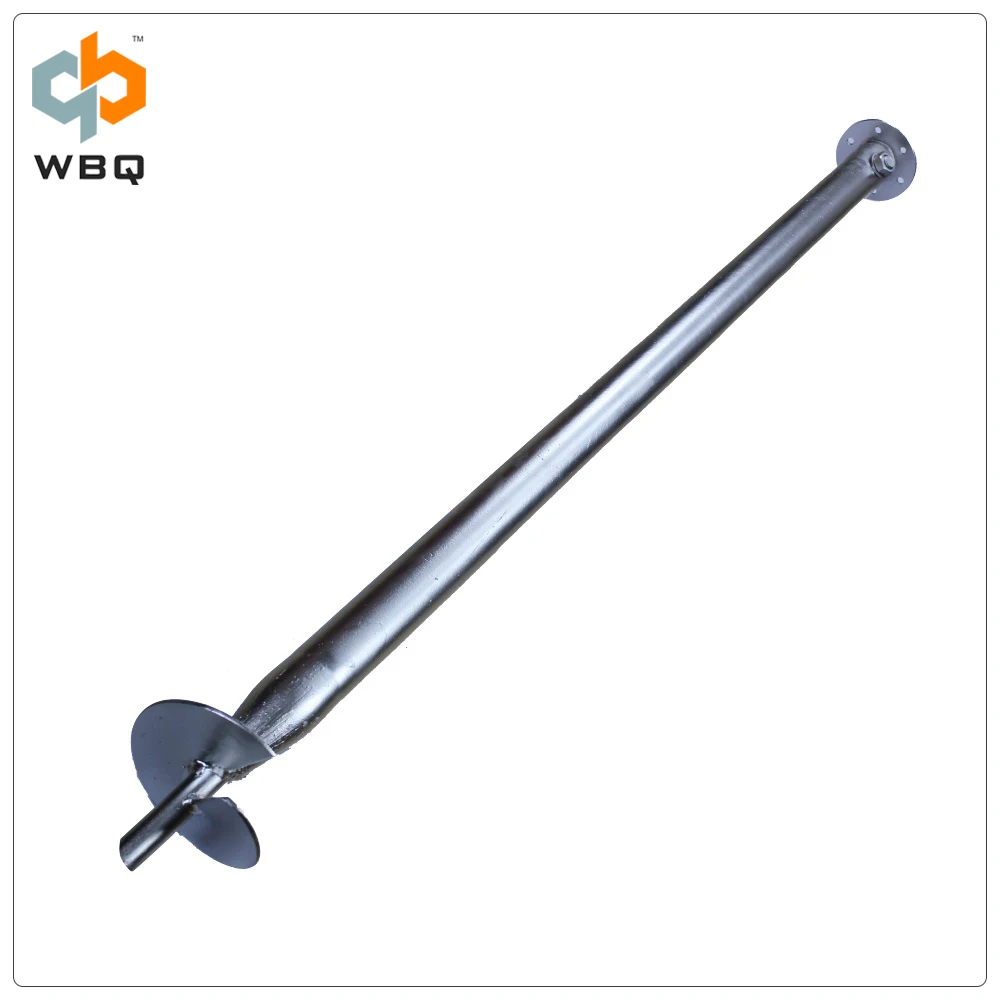 Galvanized Earth auger anchor for construction timer foundation