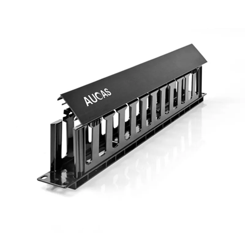 Aucas 1u vertical cable management for 19 inch server cabinet