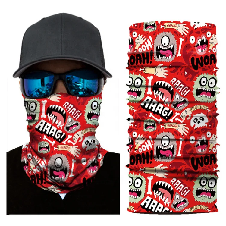 Custom Multifunctional Face Shield Motorcycle Tube Bandana/Scarf bandana