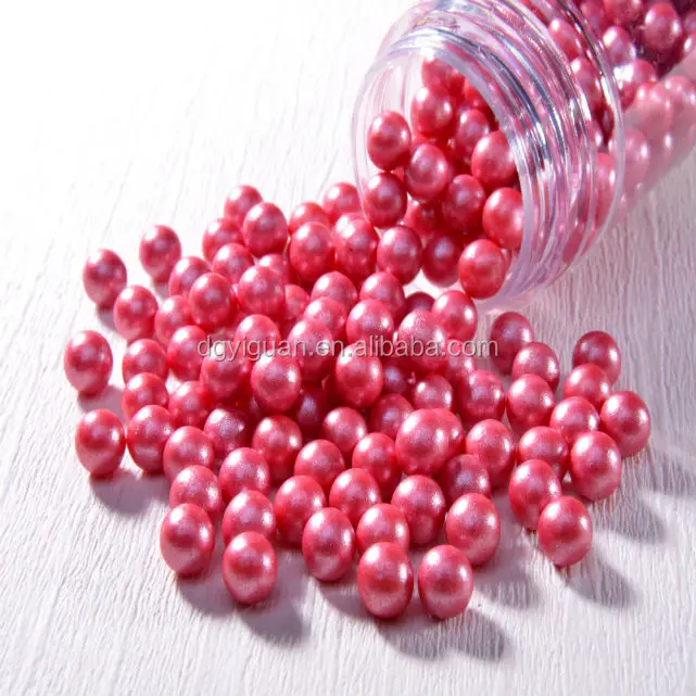 Съедобные серебряные крупные жемчужины