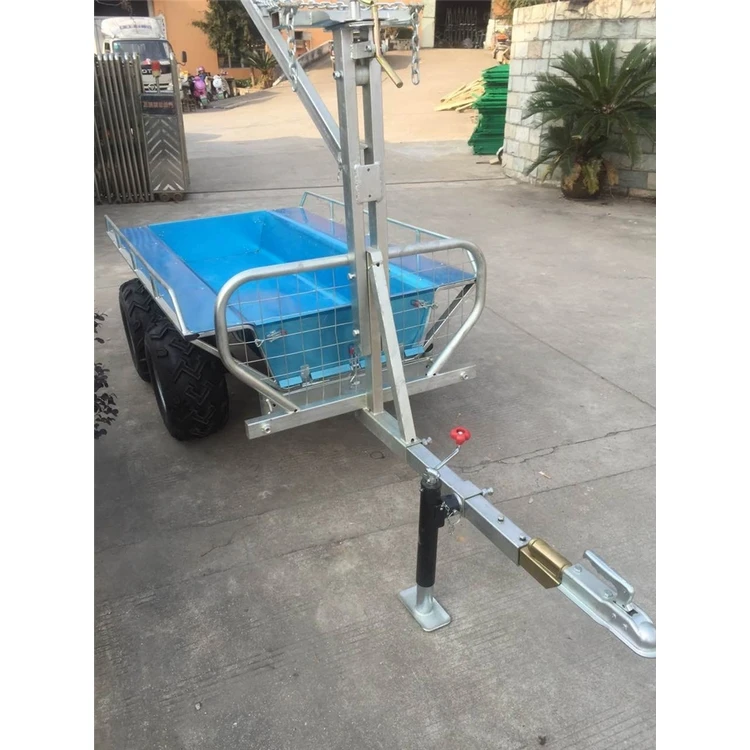 High Quality Agricultural forest multifunctional box trailer farm atv wood trailer
