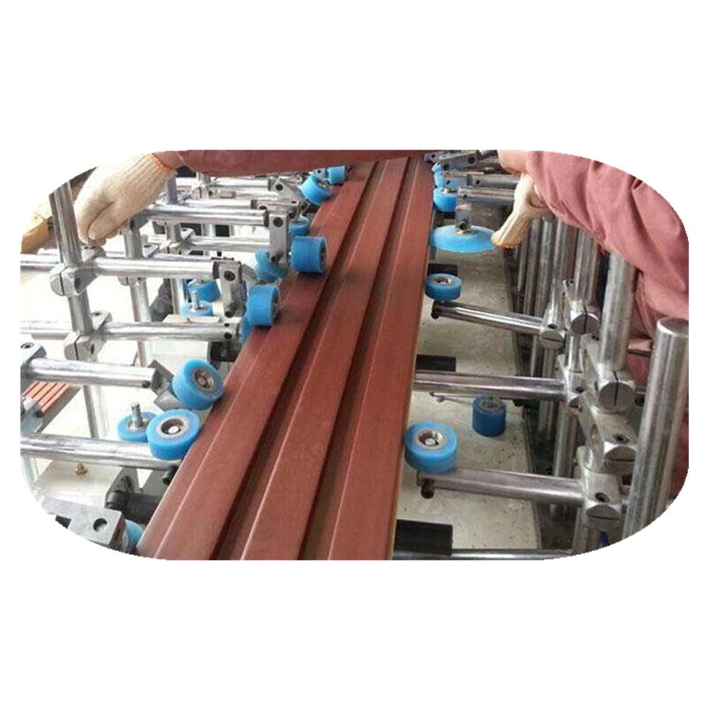 
PUR300 PUR Hot Melt Glue Wood Veneer Profile Wrapping Machine 