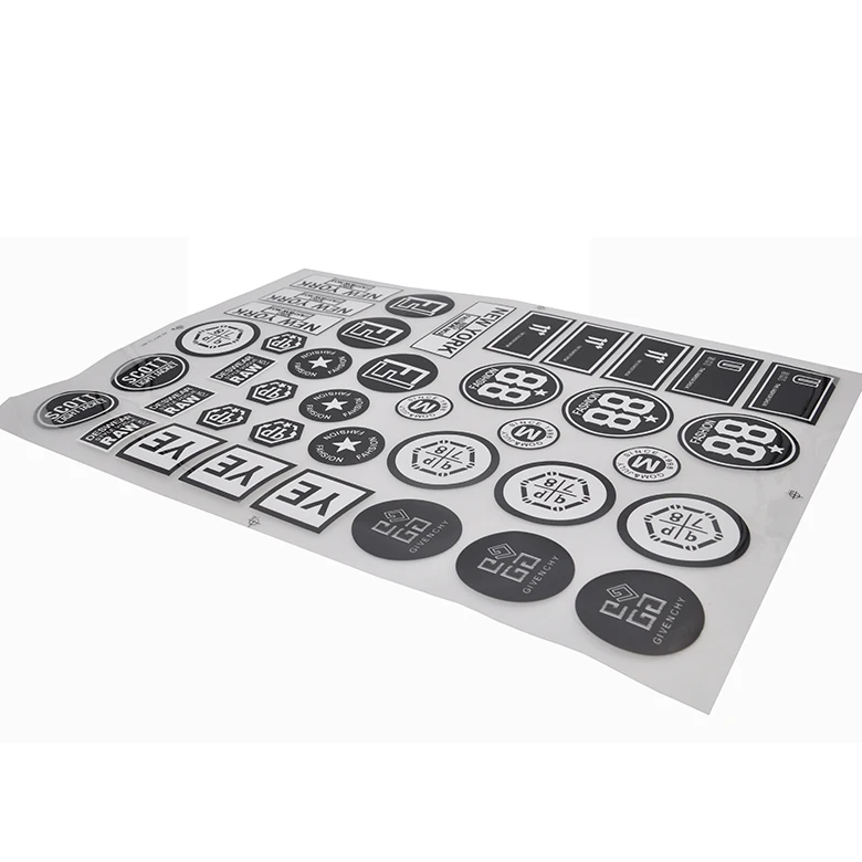 2023 free sample iron on logos sticker heat transfer 3d for clothing