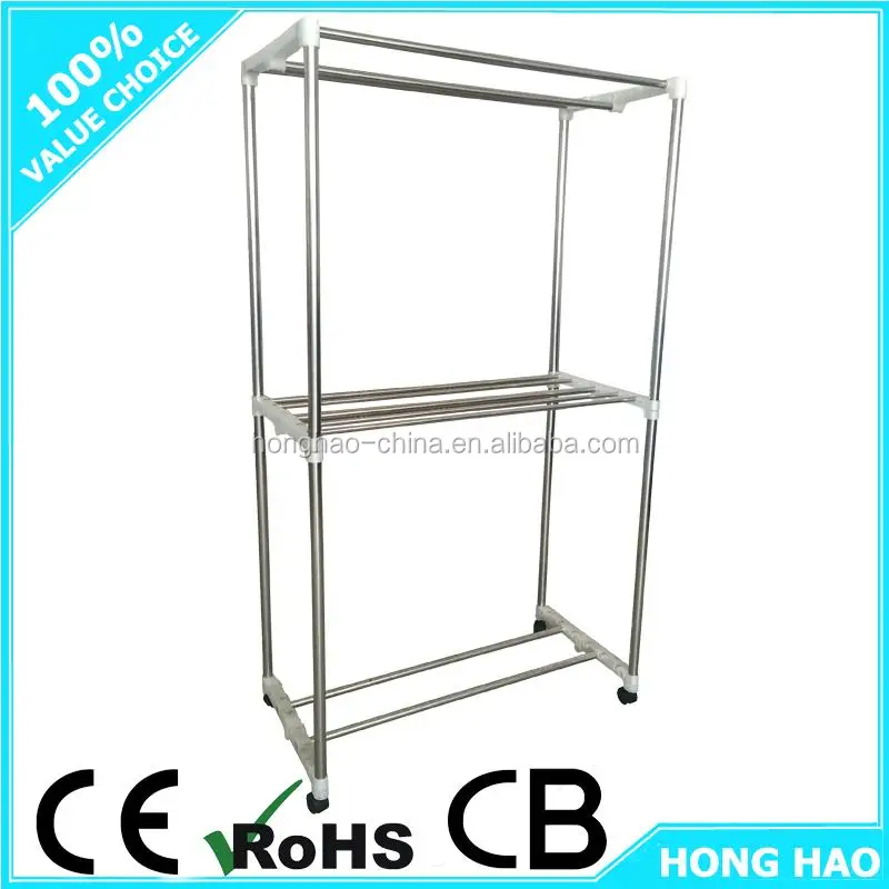 S.S. 304 rack and running wheels automatic air o dry portable clothes dryer airer with high quality