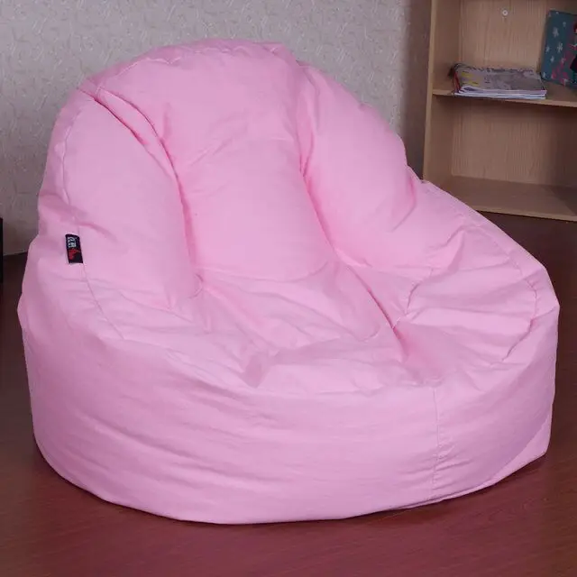 Simple style round shape bean bags indoor living room soft lazy chair bean bag