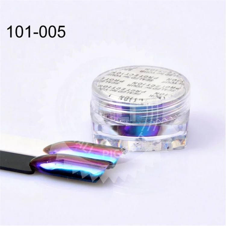 19 Colors Unicorn Aurora Neon Pigment Chameleon Pigment Powder Mirror Effect Chrome Rainbow Paint Powder Nails Art supplies
