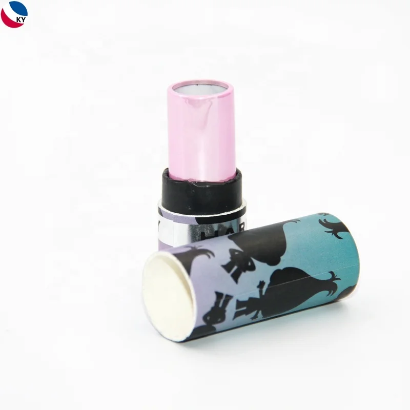 Paperboard Packaging  Lipstick Mini Paper Tube Custom Wholesale Tinted L Lipstick Paper Tube For Lip Balm