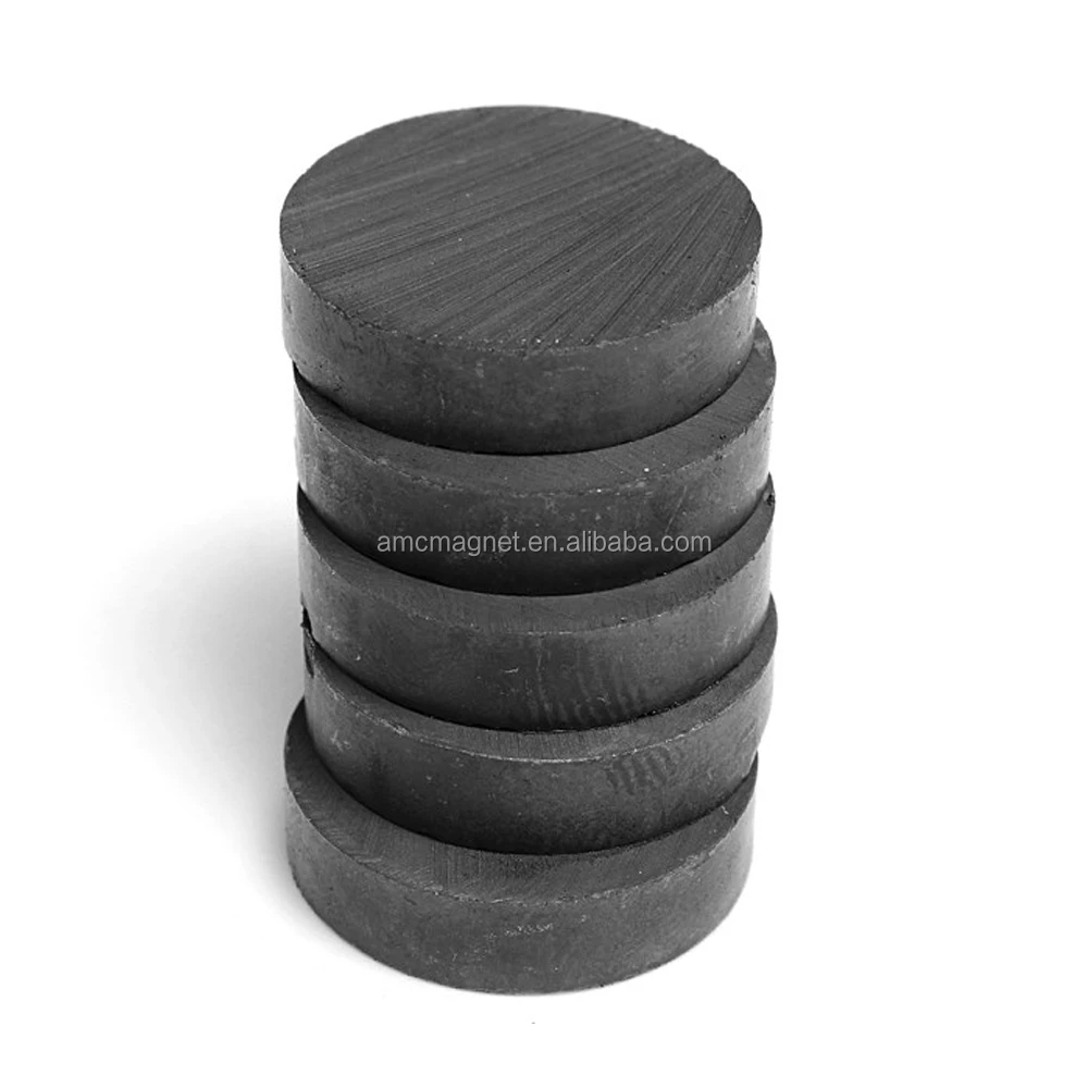anisotropic strontium hard ferrite round magnet