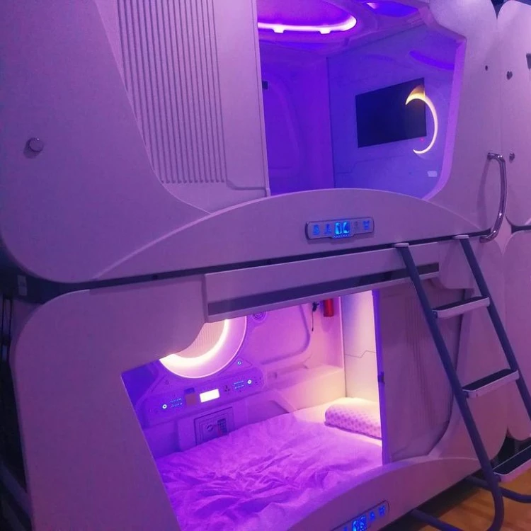 Best selling Outdoor pod camping houses with capsule bed and toilet