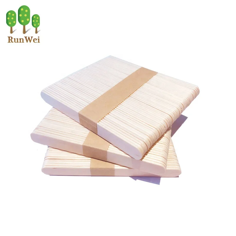 Food grade disposable wooden ice cream sticks popsicle stick