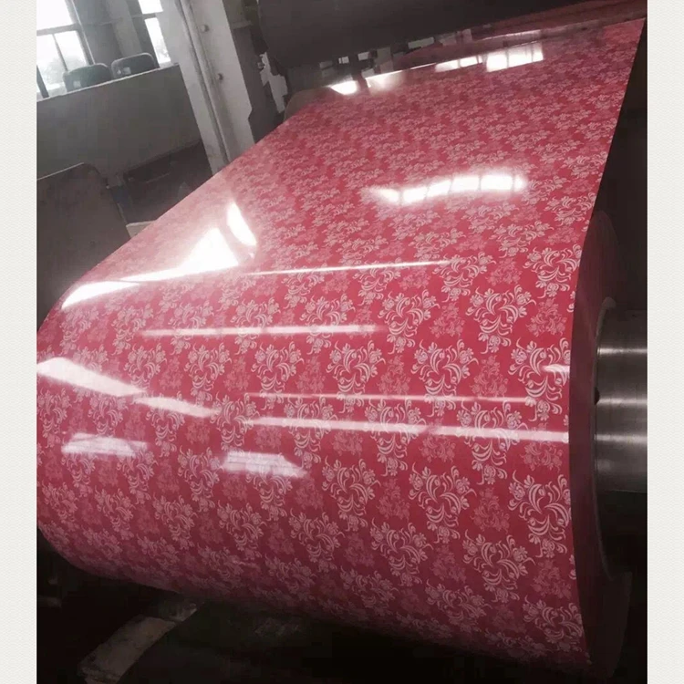 
Factory supply flower Grain PPGI PPGL prepainted Steel coil 