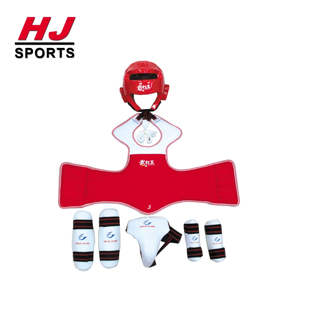 HJ-G154 Martial Arts Taekwondo Protection Equipment HUIJUN Professional 6pcs sets of taekwondo protection