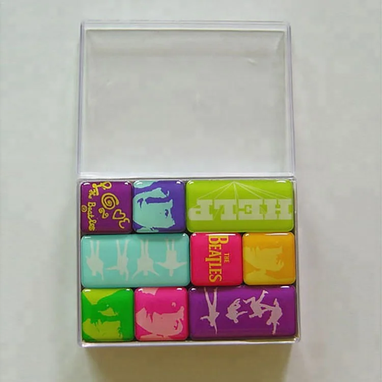 Customize Various Shapes Design And Size Magnetic Non toxic Glitter Magnet Sticker