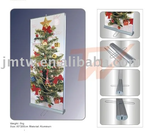 Two foots stable display stand poster board roll up banner stand