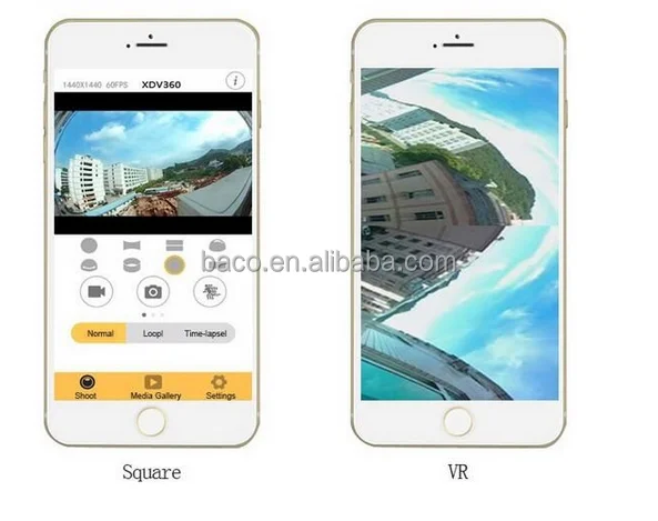 Wholesale  1080P HD 360 Degree V1 Sport Camera dvr 360 action camera