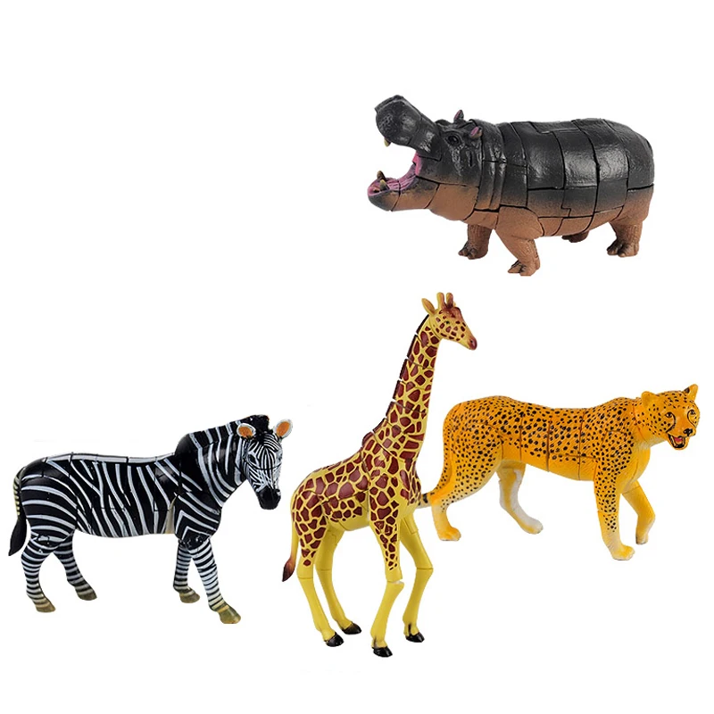 Wild Animals Toys Playing Set Artificial Wild Animals Toys For Kids