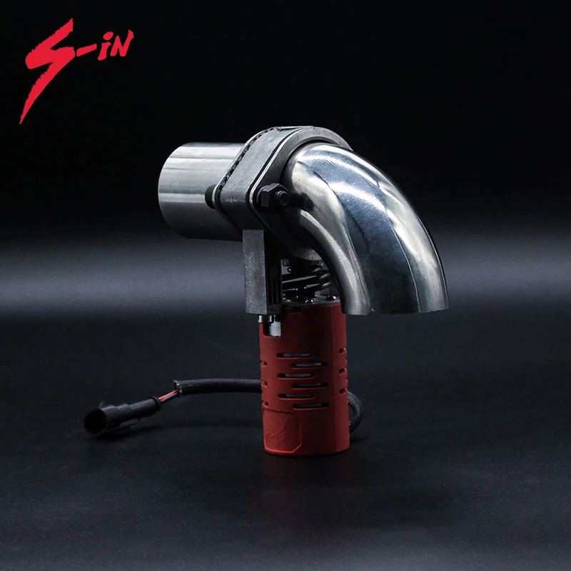 Universal 51/63/76mm Auto exhaust cutout electronic aluminium valve kit with remote control