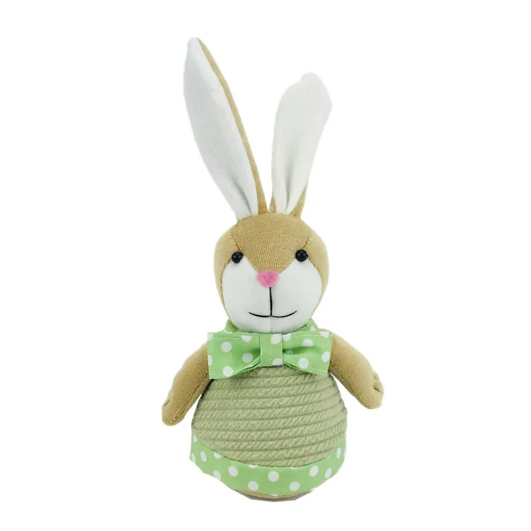 Wholesale Soft Easter Home Decorations Long Ear Rabbit Stuffed Fabric Easter Decorative Bunny Easter Ornaments