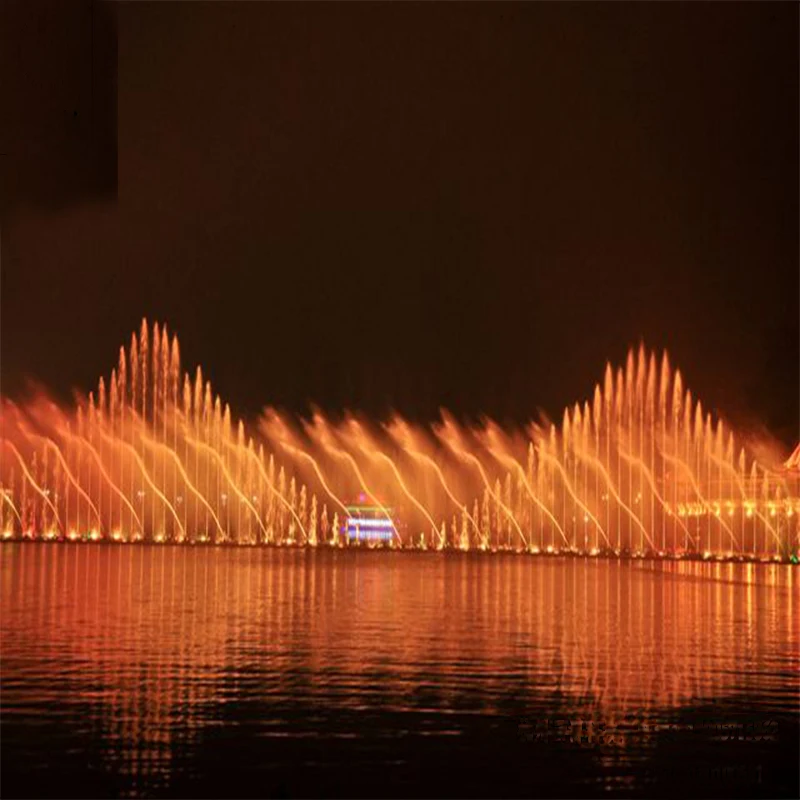 360 degree rotation Aluminum Alloy 2 Axis Jet nozzle for Chasing Water Pattern fountain  DMX 512 control