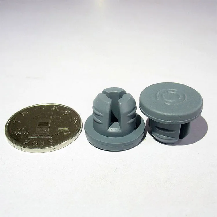 Food grade 20mm butyl rubber stopper for injection vial wholesale glass bottle rubbers custom silicon stopper rubber