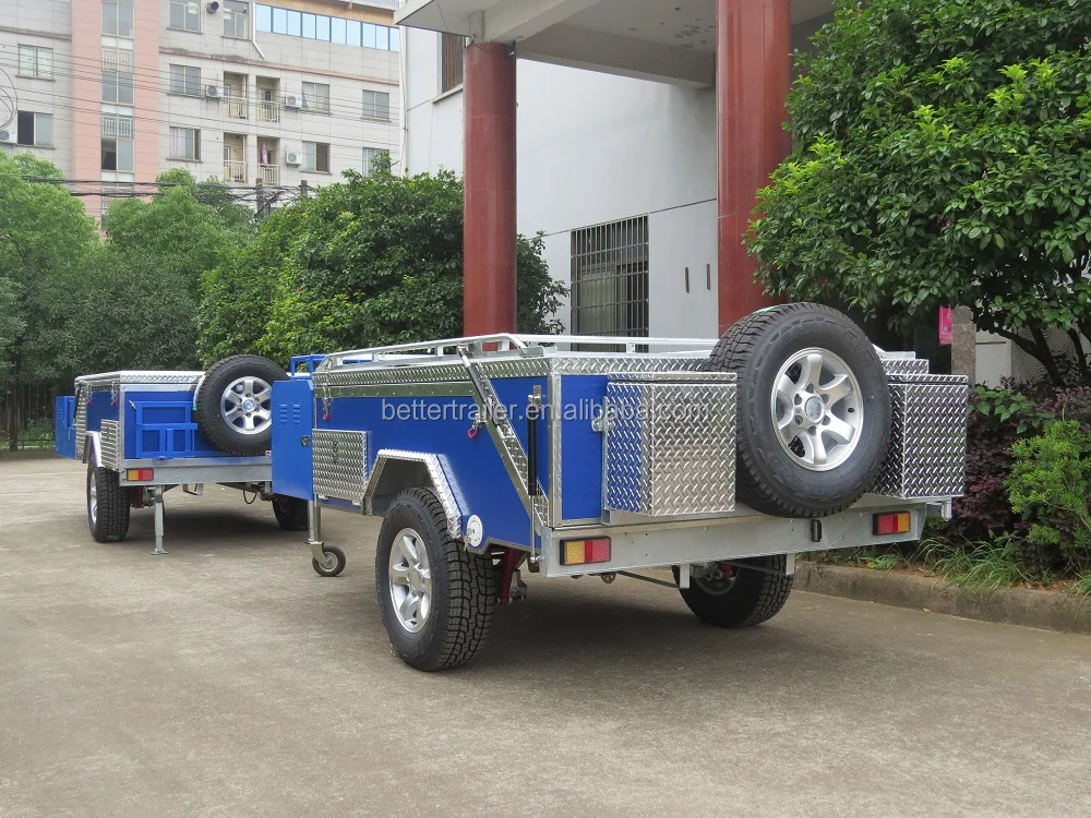 boat rack rear folding mini caravan  camping trailer