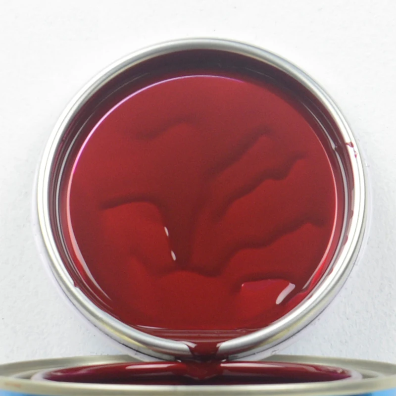 Краски для повторной отделки автомобиля, покрытие для корпуса автомобиля, красная краска цвета металлик, краска для автомобиля 2k