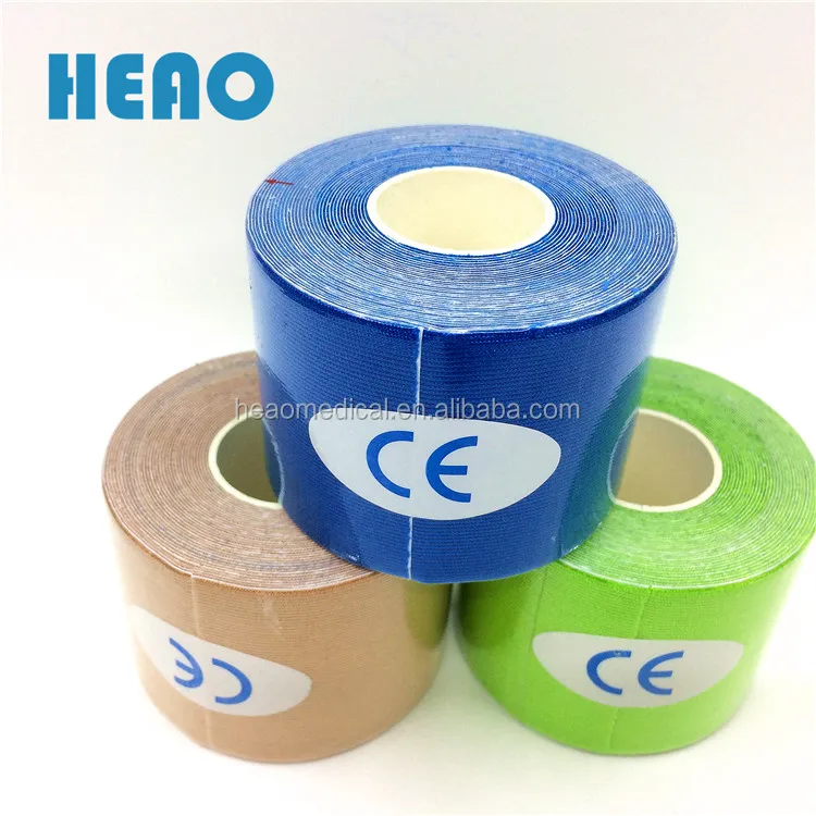 Elastic waterproof latex free rayon material synthetic kinesiology tape