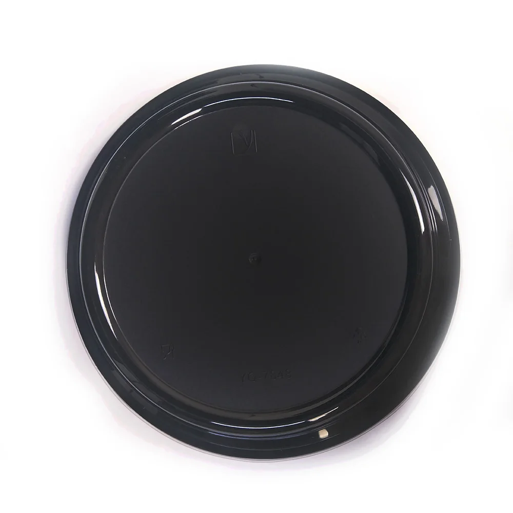 48oz round  black custom upscale disposable takeaway lunch breakfast boxes