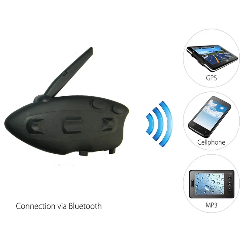 
New Arrival Interphone Blueooth Handsfree Motorcycle Headphones more than 500 meters intercom headset can connect with mobile 