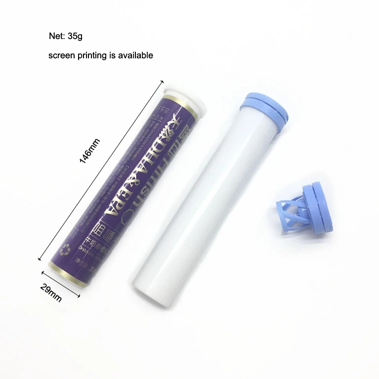 wholesale PP plastic 60ml pill tube for effervescent tablets packaging with custom logo
