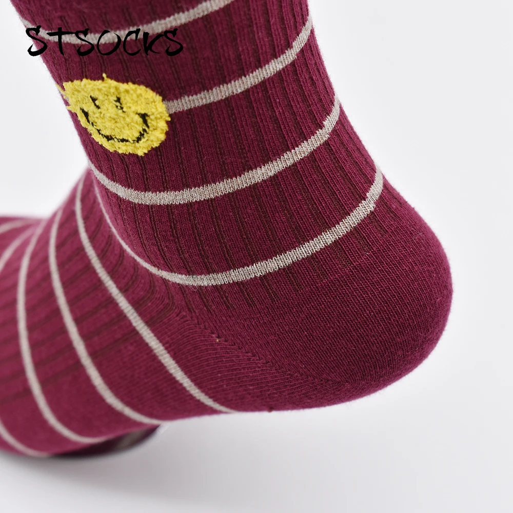 Fashion Comfortable Cute Hot Teen Girls Tube Socks With Stripes For Young Women