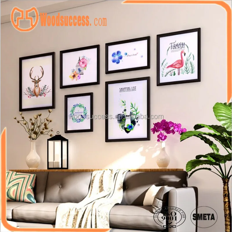 Rectangle wall hanging photo pictures frame for living room