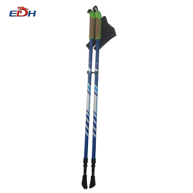 Comfortable Trekking Poles Cork Handle Walking Sticks
