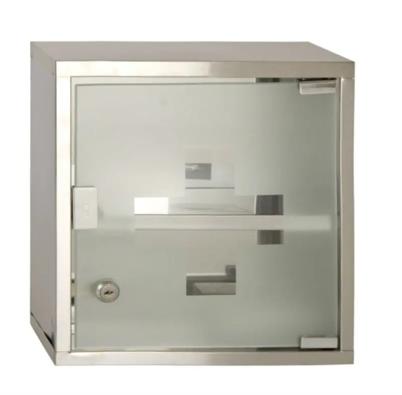 Современный медицинский шкаф со стеклянной дверью