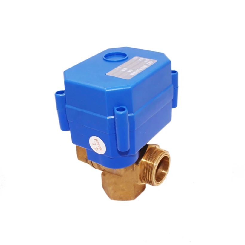 
Spike Motor Auto Water ON OFF 3 Way Motorized Automatic Ball Flow Mixing Valve with ADC 24V Motor Motorised Actuator 