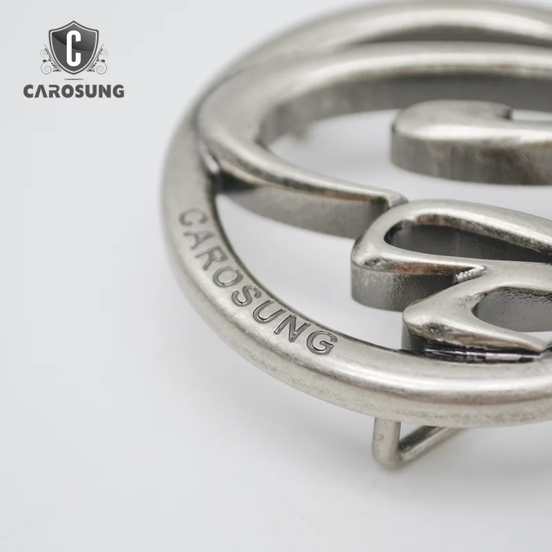 Carosung под заказ с буквенным логотипом, античные Твердые Латунные Пряжки, частные этикетки, круглые женские пряжки для ремня, 38 мм