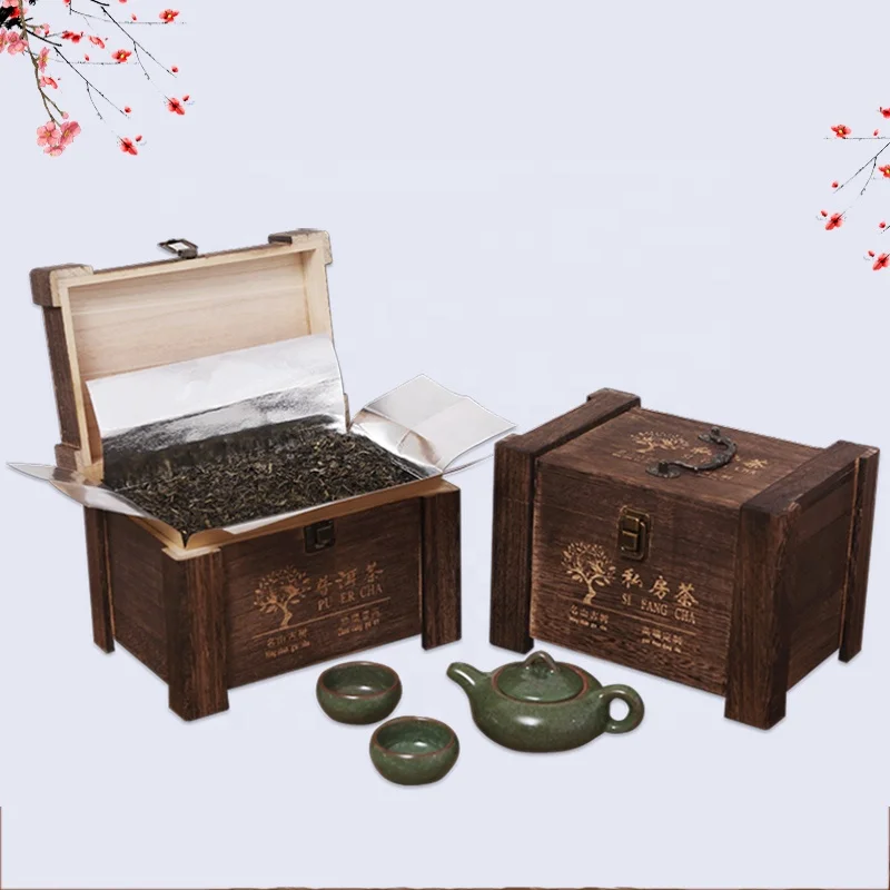 
Custom Chinese Characteristics Tea Wooden Packaging Box 