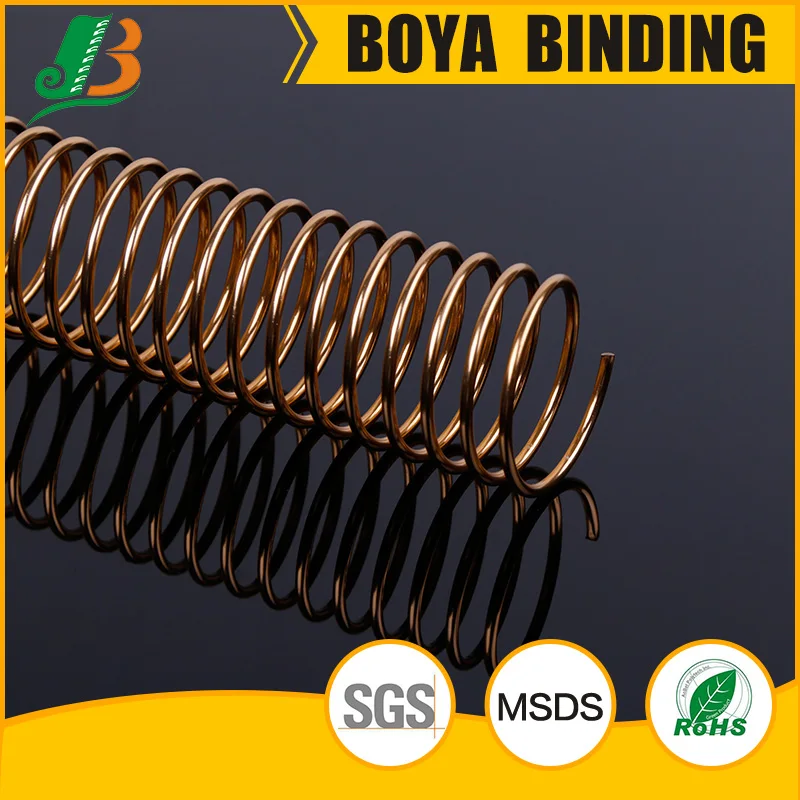 BOYA Office Stationery Custom 1-1/2 Inch Metal Single Spiral Anodized Aluminum Coil