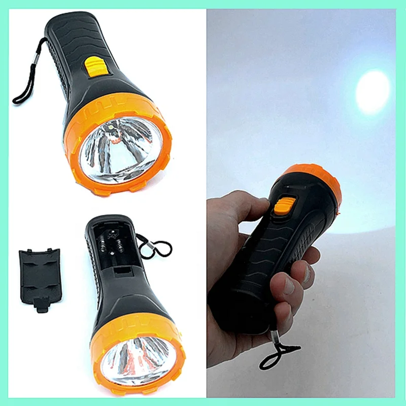 Cheap LED Plastic Flashlight torch AA battery for promotion plan factory direct wholesale dropshipping big discount cheap price