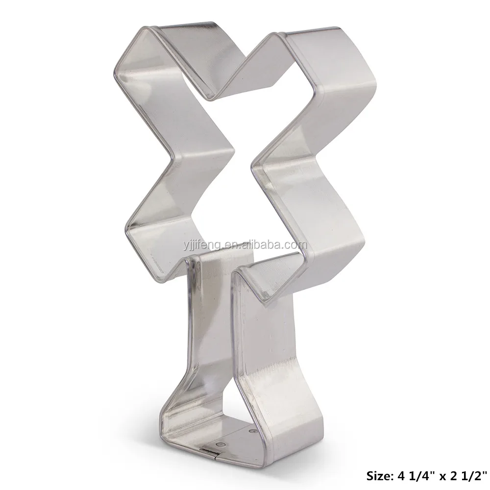 
Factory Directly Kids food grade stainless steel wholesale Railroad Crossing Sign cookie cutter knife 