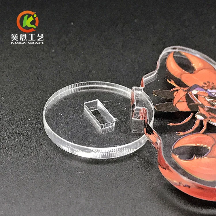Factory Sale Cheap Promotional Custom Clear UV Printing Acrylic Stand /Standee Keychain Anime