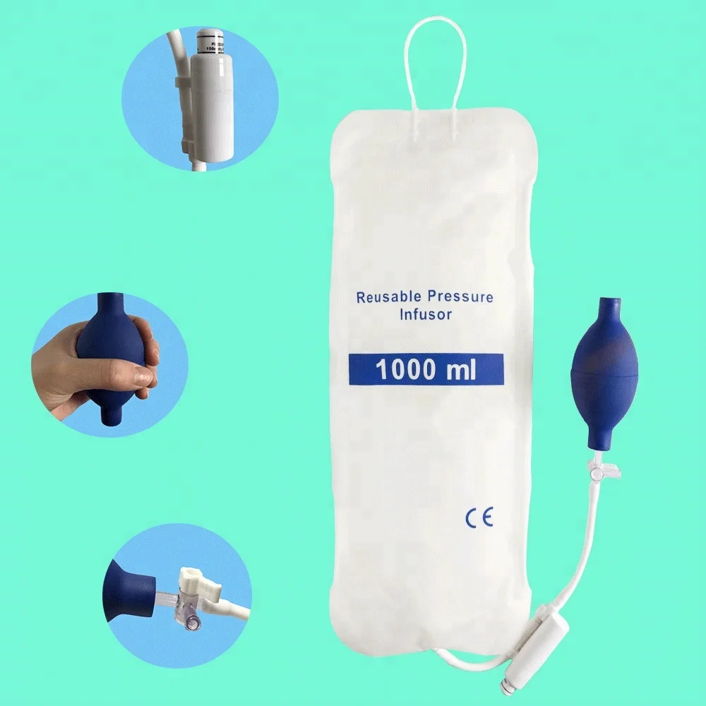 1000ml 2000ml 3000ml pressure infusion bag